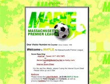 Tablet Screenshot of maplesoccer.org